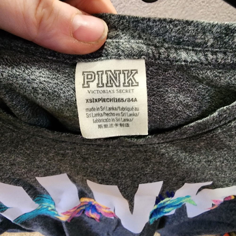 Pink xs grey shirt